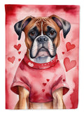 Boxer My Valentine Garden Flag Mailbox Decorative Yard Banner Outside Patio Artwork for Flower Beds, Garden Size, Multicolor
