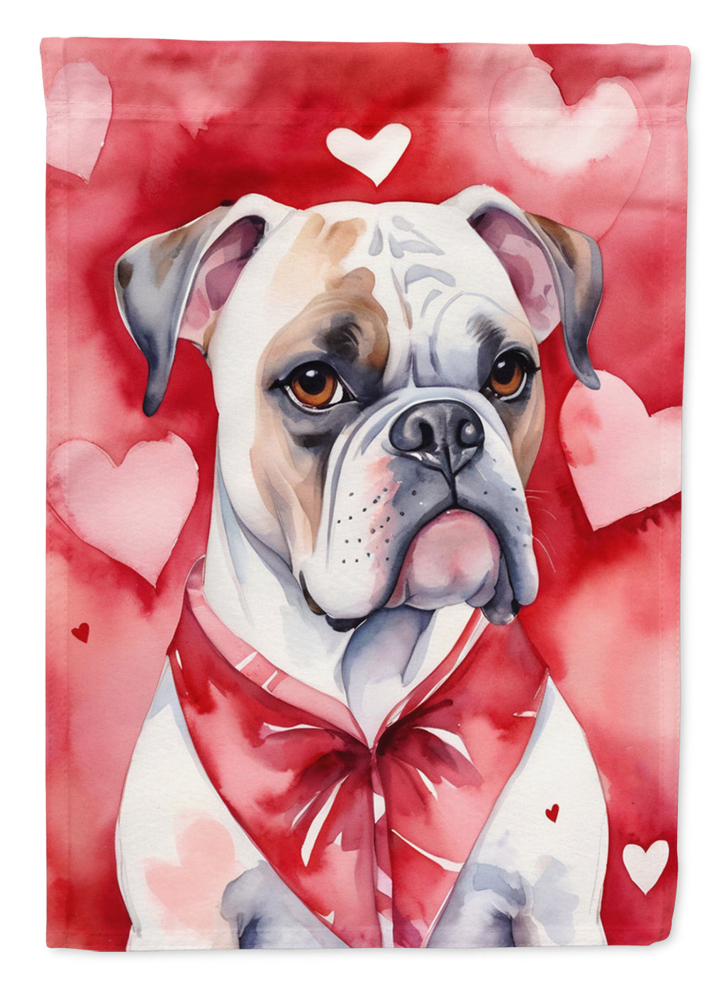 Boxer My Valentine Garden Flag Mailbox Decorative Yard Banner Outside Patio Artwork for Flower Beds, Garden Size, Multicolor