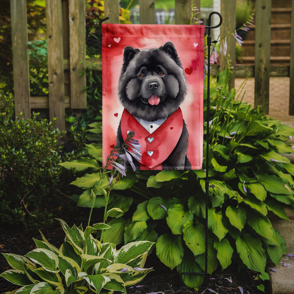 Chow Chow My Valentine Garden Flag Mailbox Decorative Yard Banner Outside Patio Artwork for Flower Beds, Garden Size, Multicolor