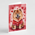 Chow Chow My Valentine Greeting Cards Pack of 8 Blank Cards with Envelopes Whimsical A7 Size 5x7