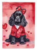 Cocker Spaniel My Valentine Garden Flag Mailbox Decorative Yard Banner Outside Patio Artwork for Flower Beds, Garden Size, Multicolor