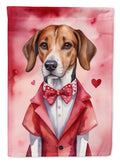 English Foxhound My Valentine Garden Flag Mailbox Decorative Yard Banner Outside Patio Artwork for Flower Beds, Garden Size, Multicolor