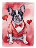 French Bulldog My Valentine Garden Flag Mailbox Decorative Yard Banner Outside Patio Artwork for Flower Beds, Garden Size, Multicolor