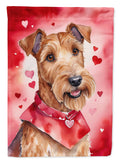 Irish Terrier My Valentine Garden Flag Mailbox Decorative Yard Banner Outside Patio Artwork for Flower Beds, Garden Size, Multicolor