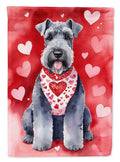 Kerry Blue Terrier My Valentine Garden Flag Mailbox Decorative Yard Banner Outside Patio Artwork for Flower Beds, Garden Size, Multicolor