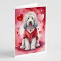 Komondor My Valentine Greeting Cards Pack of 8 Blank Cards with Envelopes Whimsical A7 Size 5x7