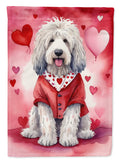 Komondor My Valentine Garden Flag Mailbox Decorative Yard Banner Outside Patio Artwork for Flower Beds, Garden Size, Multicolor