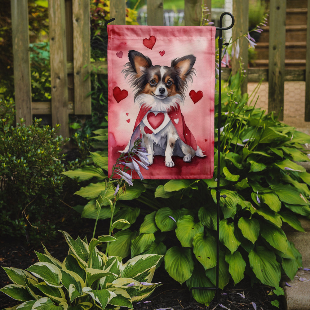 Papillon My Valentine Garden Flag Mailbox Decorative Yard Banner Outside Patio Artwork for Flower Beds, Garden Size, Multicolor