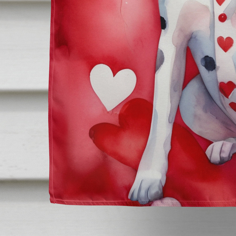 Pointer My Valentine House Flag 28x40 Porch Sleeve Pole Decorative Outside Yard Banner Artwork Wall Hanging, Polyester