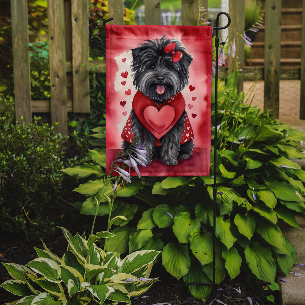Puli My Valentine Garden Flag Mailbox Decorative Yard Banner Outside Patio Artwork for Flower Beds, Garden Size, Multicolor