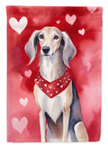 Saluki My Valentine Garden Flag Mailbox Decorative Yard Banner Outside Patio Artwork for Flower Beds, Garden Size, Multicolor
