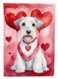 Sealyham Terrier My Valentine Garden Flag Mailbox Decorative Yard Banner Outside Patio Artwork for Flower Beds, Garden Size, Multicolor