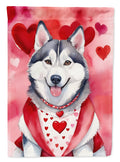 Siberian Husky My Valentine Garden Flag Mailbox Decorative Yard Banner Outside Patio Artwork for Flower Beds, Garden Size, Multicolor