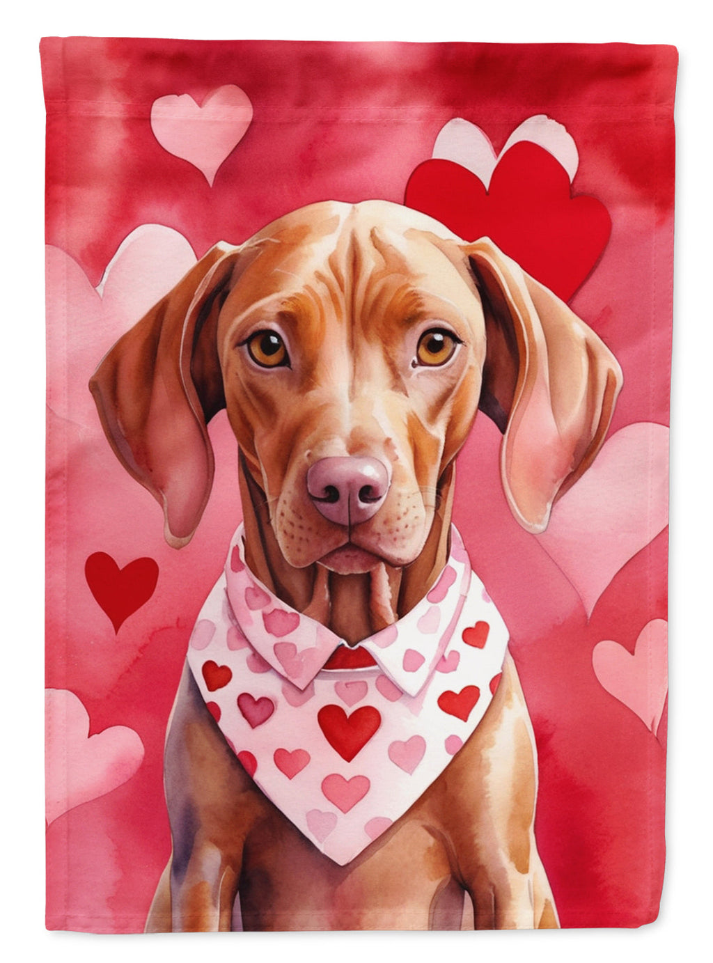 Vizsla My Valentine Garden Flag Mailbox Decorative Yard Banner Outside Patio Artwork for Flower Beds, Garden Size, Multicolor