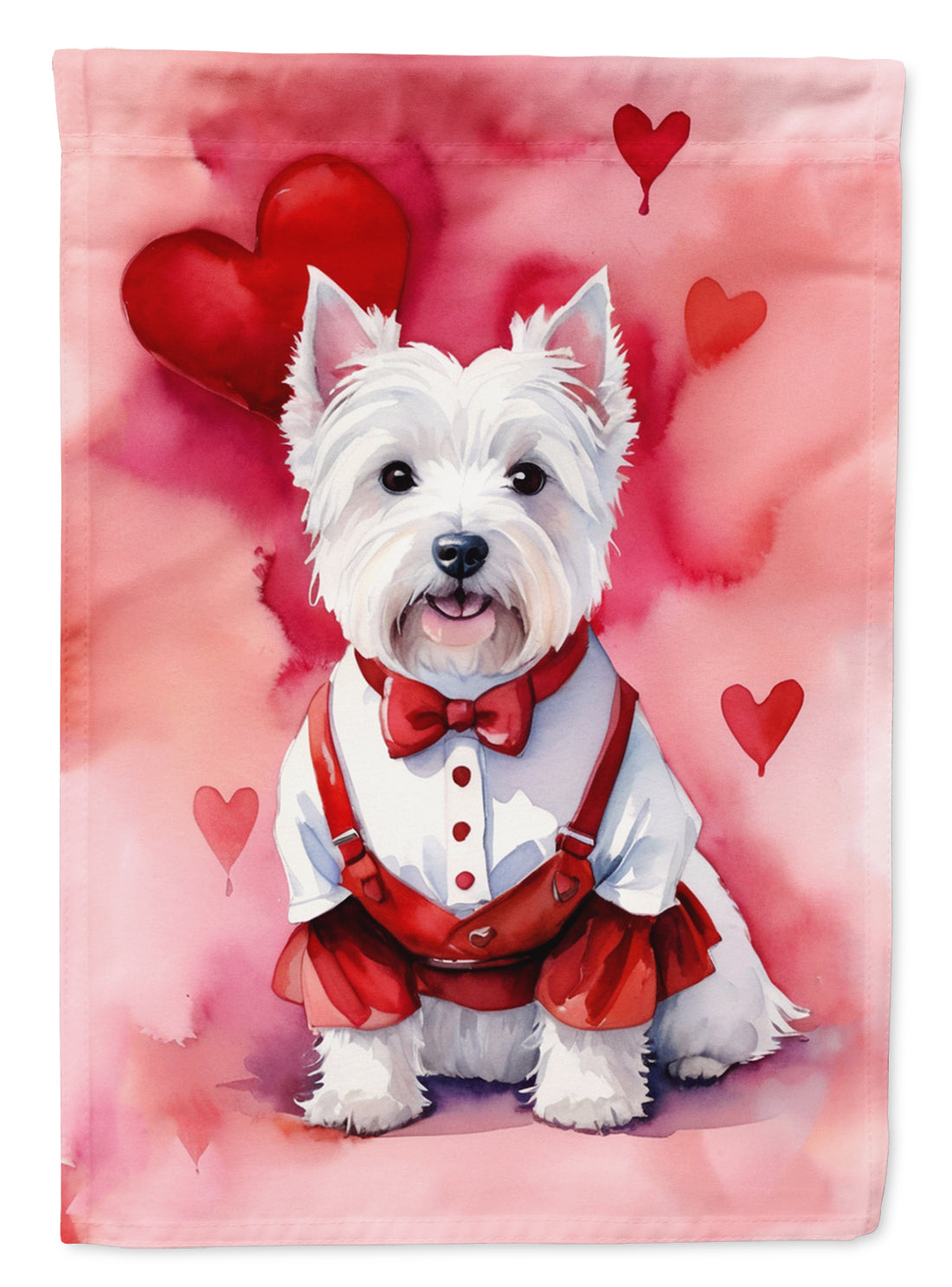 Westie My Valentine Garden Flag Mailbox Decorative Yard Banner Outside Patio Artwork for Flower Beds, Garden Size, Multicolor