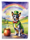 Australian Cattle Dog St Patrick's Day Garden Flag Mailbox Decorative Yard Banner Outside Patio Artwork for Flower Beds, Garden Size, Multicolor