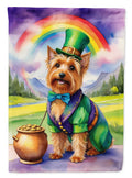 Australian Terrier St Patrick's Day Garden Flag Mailbox Decorative Yard Banner Outside Patio Artwork for Flower Beds, Garden Size, Multicolor