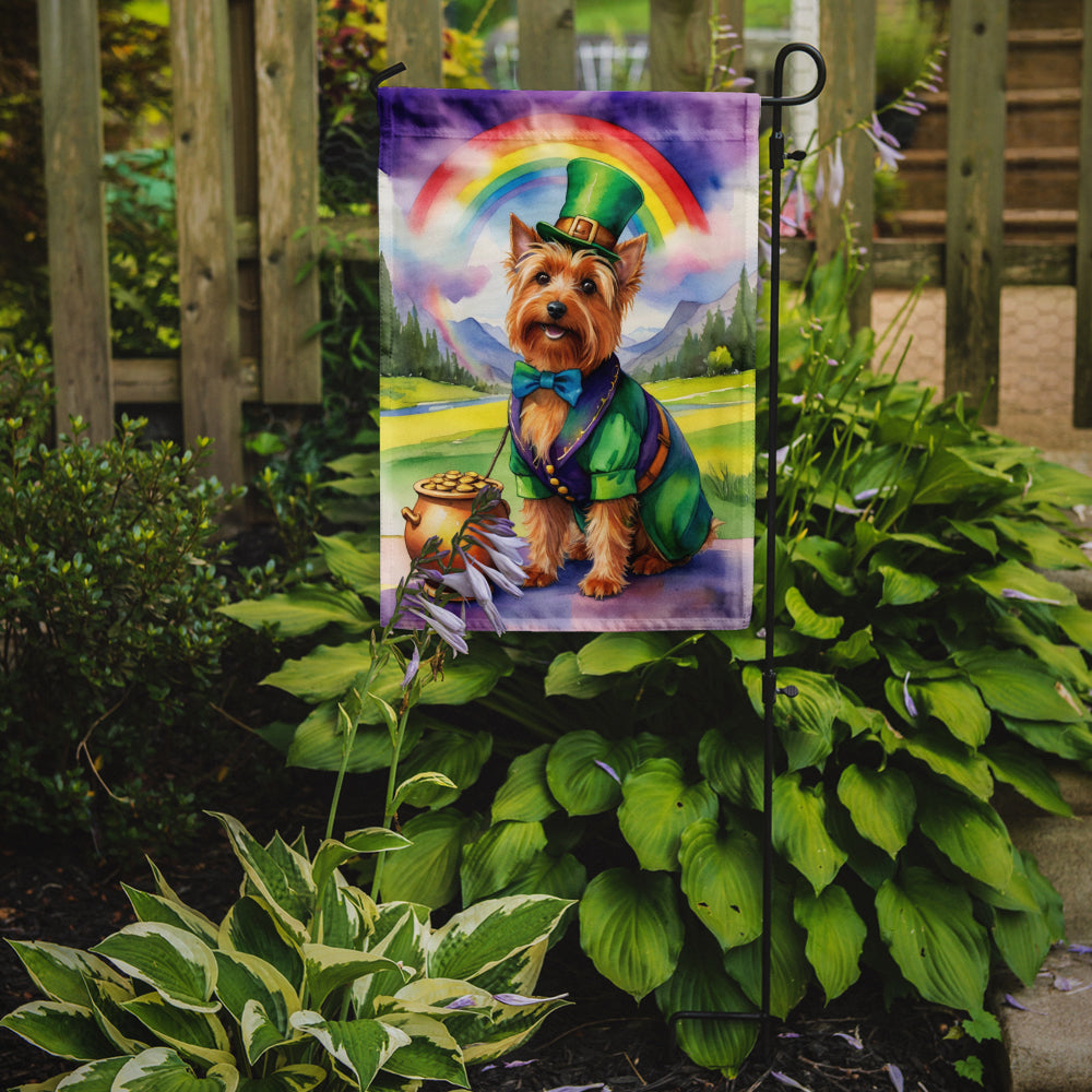 Australian Terrier St Patrick's Day Garden Flag Mailbox Decorative Yard Banner Outside Patio Artwork for Flower Beds, Garden Size, Multicolor