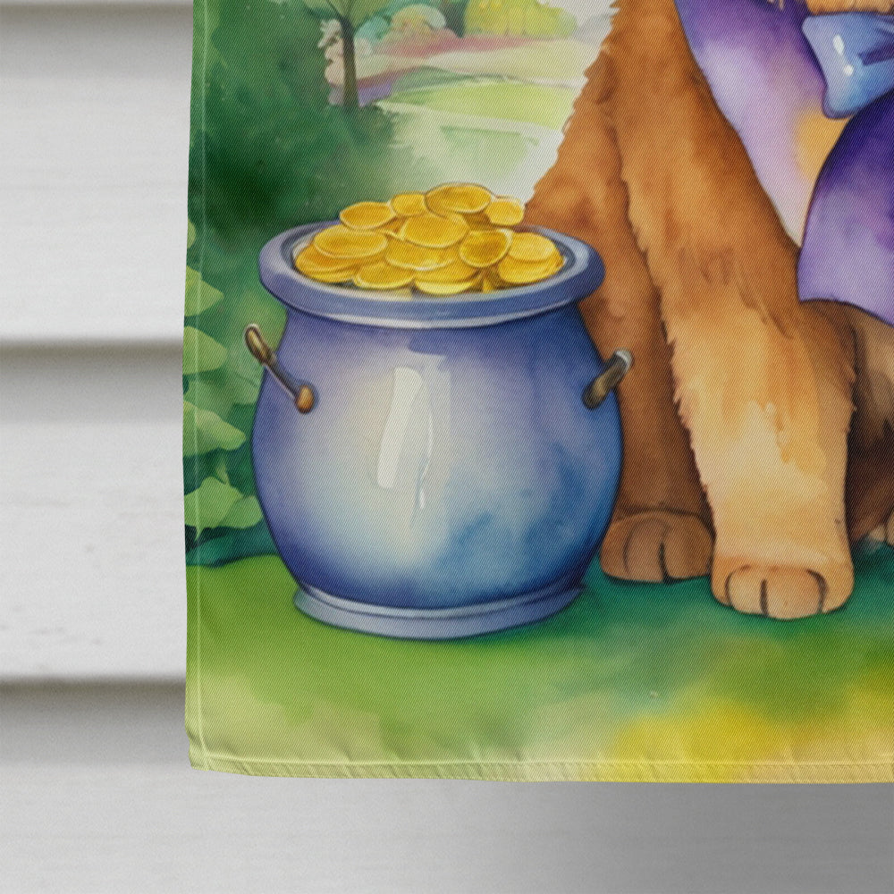 Chow Chow St Patrick's Day House Flag 28x40 Porch Sleeve Pole Decorative Outside Yard Banner Artwork Wall Hanging, Polyester