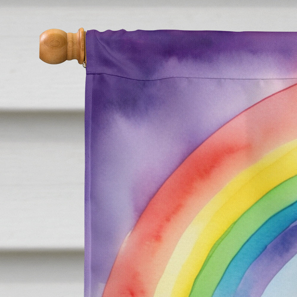 Dachshund St Patrick's Day House Flag 28x40 Porch Sleeve Pole Decorative Outside Yard Banner Artwork Wall Hanging, Polyester