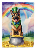 German Shepherd St Patrick's Day Garden Flag Mailbox Decorative Yard Banner Outside Patio Artwork for Flower Beds, Garden Size, Multicolor