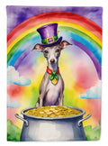 Italian Greyhound St Patrick's Day Garden Flag Mailbox Decorative Yard Banner Outside Patio Artwork for Flower Beds, Garden Size, Multicolor