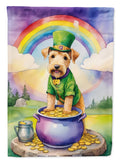 Lakeland Terrier St Patrick's Day Garden Flag Mailbox Decorative Yard Banner Outside Patio Artwork for Flower Beds, Garden Size, Multicolor