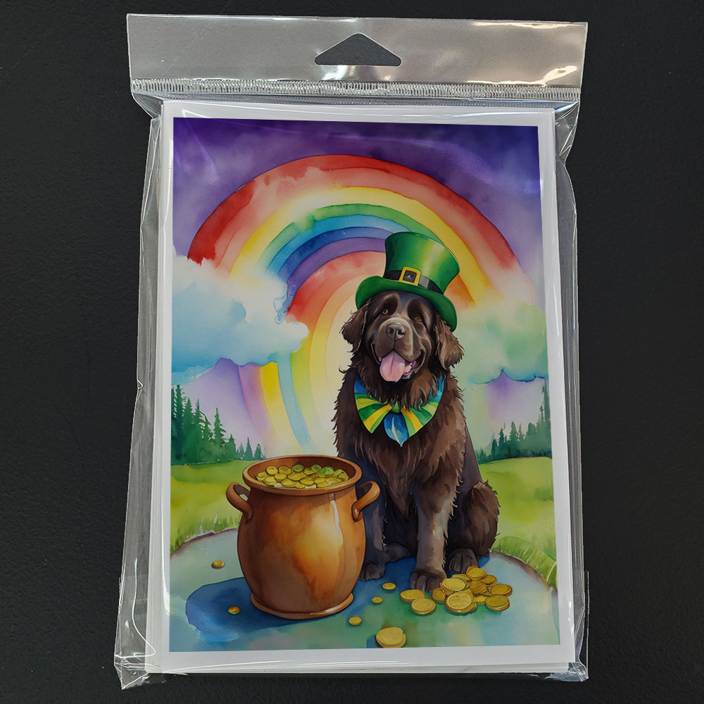 Newfoundland St Patrick's Day Greeting Cards Pack of 8 Blank Cards with Envelopes Whimsical A7 Size 5x7