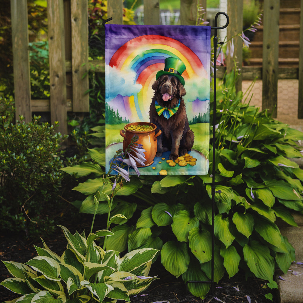 Newfoundland St Patrick's Day Garden Flag Mailbox Decorative Yard Banner Outside Patio Artwork for Flower Beds, Garden Size, Multicolor