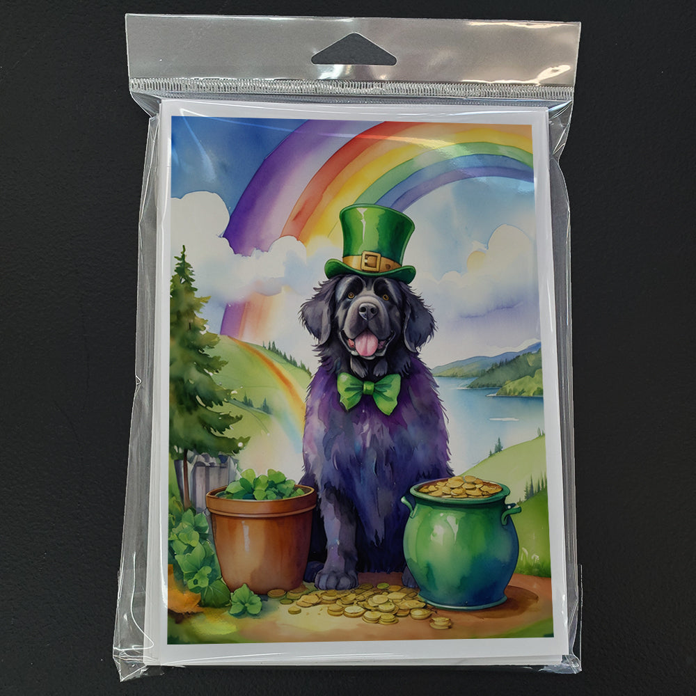 Newfoundland St Patrick's Day Greeting Cards Pack of 8 Blank Cards with Envelopes Whimsical A7 Size 5x7