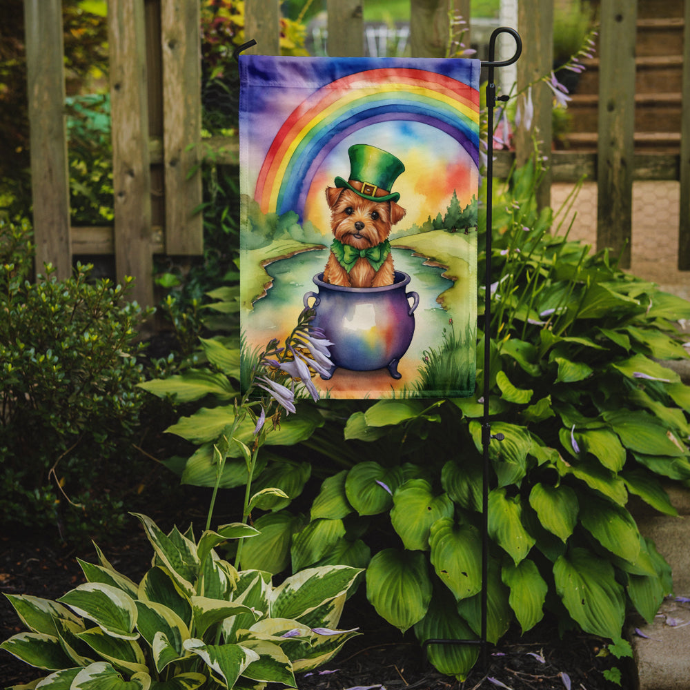 Norfolk Terrier St Patrick's Day Garden Flag Mailbox Decorative Yard Banner Outside Patio Artwork for Flower Beds, Garden Size, Multicolor