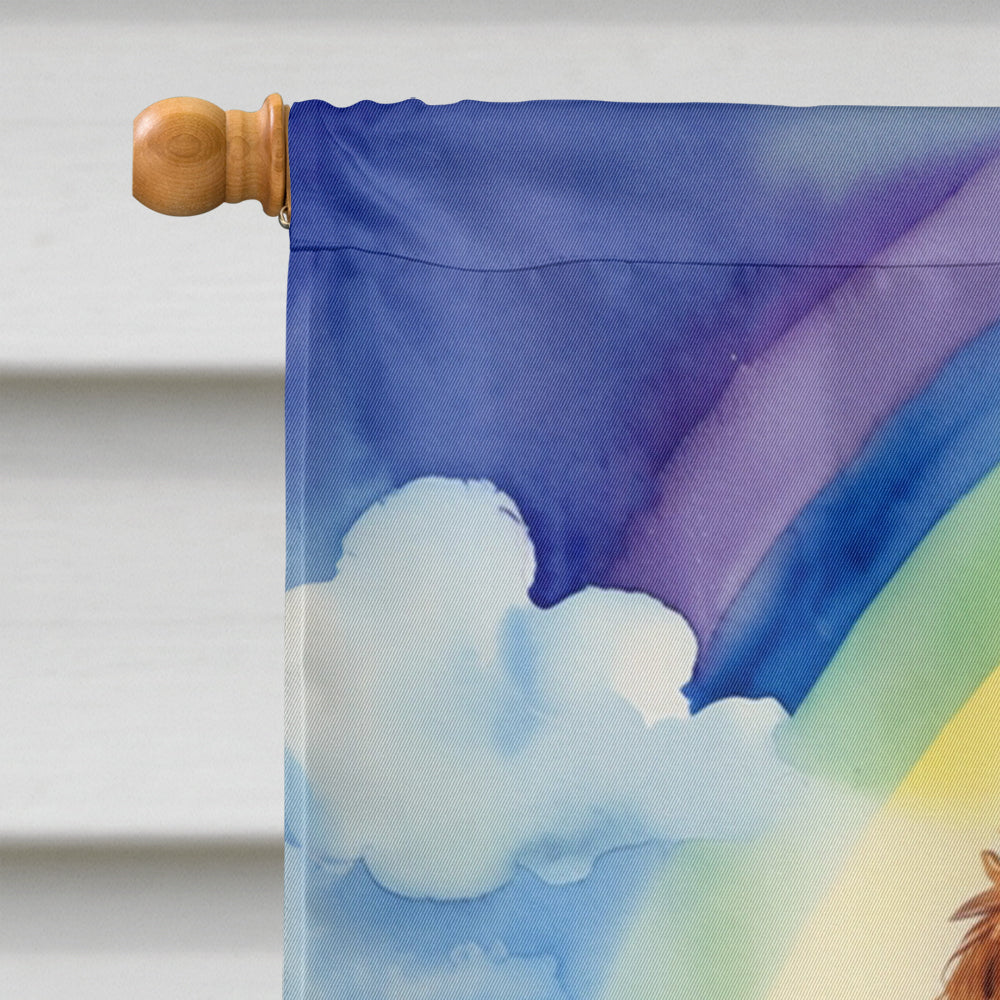 Welsh Springer Spaniel St Patrick's Day House Flag 28x40 Porch Sleeve Pole Decorative Outside Yard Banner Artwork Wall Hanging, Polyester