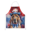 Bloodhound Patriotic American Apron Cooking Kitchen Server Baking Crafts Gardening for Adult Women Men, Unisex, Large, Multicolor