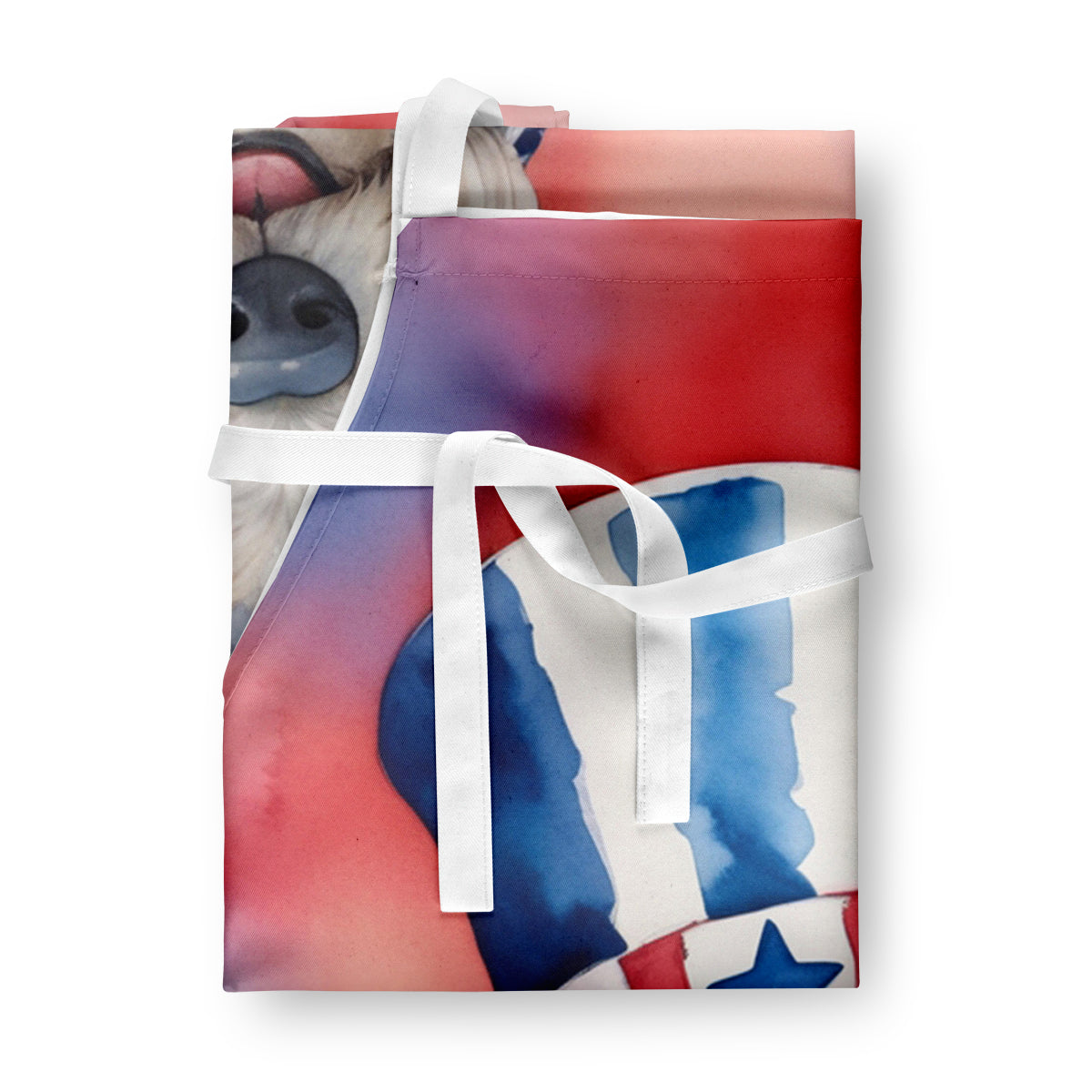 Fox Terrier Patriotic American Apron Cooking Kitchen Server Baking Crafts Gardening for Adult Women Men, Unisex, Large, Multicolor