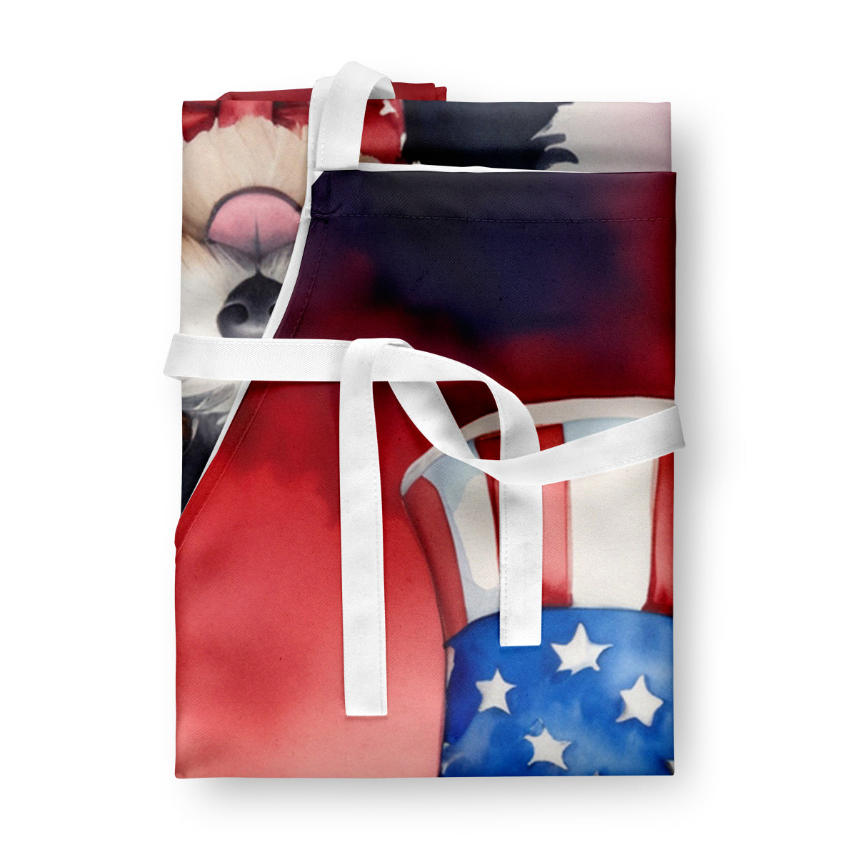 Havanese Patriotic American Apron Cooking Kitchen Server Baking Crafts Gardening for Adult Women Men, Unisex, Large, Multicolor