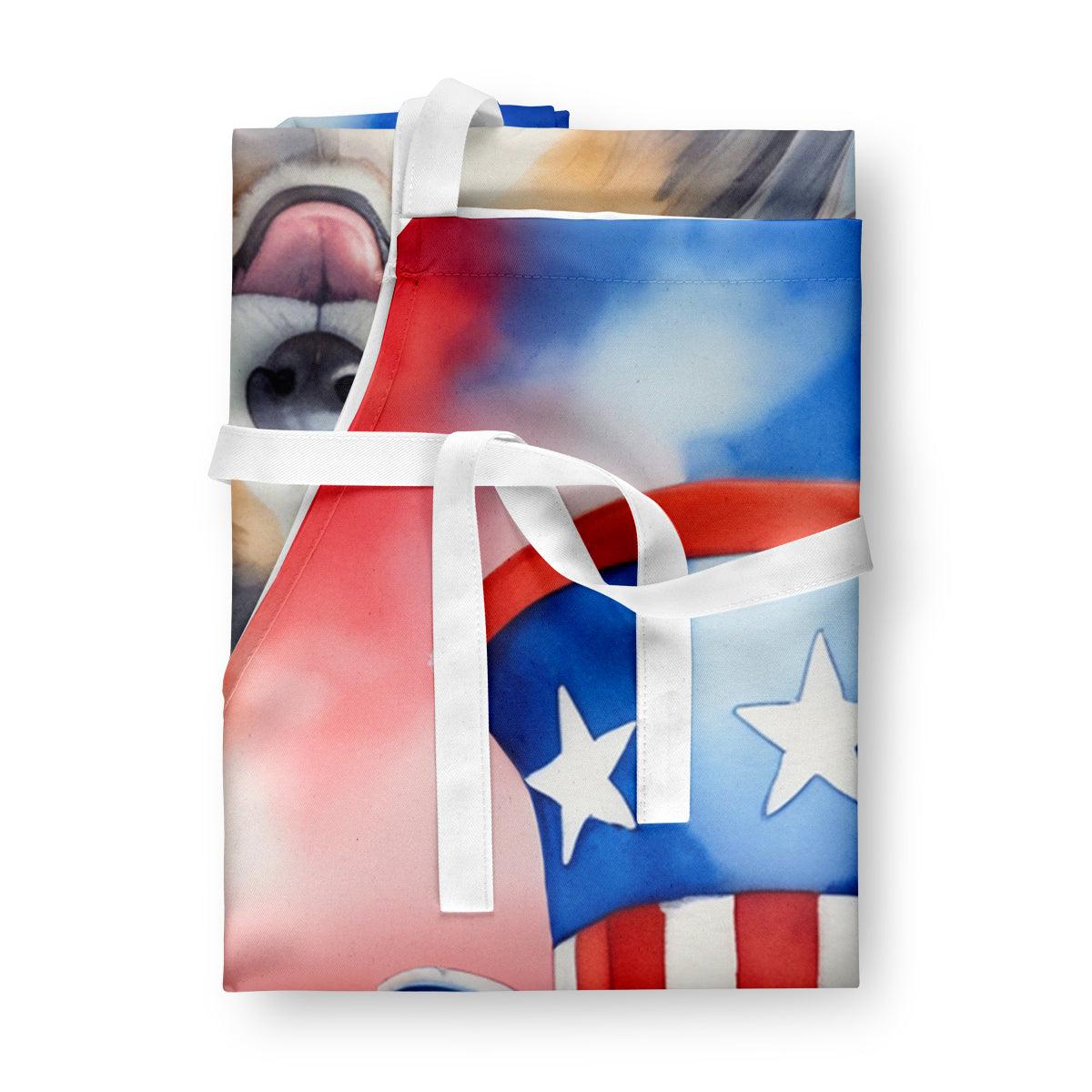 Sheltie Patriotic American Apron Cooking Kitchen Server Baking Crafts Gardening for Adult Women Men, Unisex, Large, Multicolor