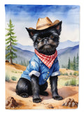 Affenpinscher Cowboy Welcome Garden Flag Mailbox Decorative Yard Banner Outside Patio Artwork for Flower Beds, Garden Size, Multicolor