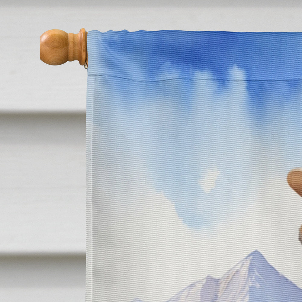 Anatolian Shepherd Cowboy Welcome House Flag 28x40 Porch Sleeve Pole Decorative Outside Yard Banner Artwork Wall Hanging, Polyester
