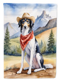 Borzoi Cowboy Welcome Garden Flag Mailbox Decorative Yard Banner Outside Patio Artwork for Flower Beds, Garden Size, Multicolor