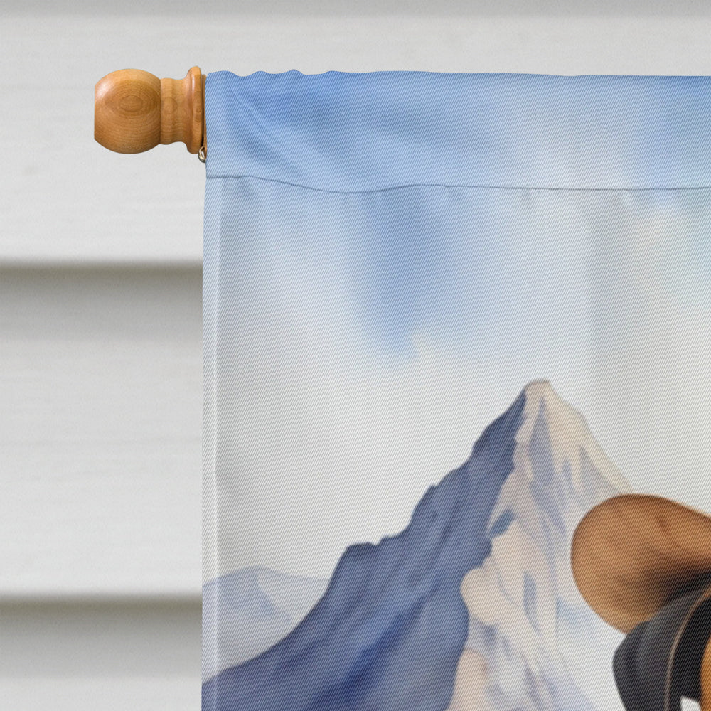 Bullmastiff Cowboy Welcome House Flag 28x40 Porch Sleeve Pole Decorative Outside Yard Banner Artwork Wall Hanging, Polyester