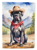 Cane Corso Cowboy Welcome Garden Flag Mailbox Decorative Yard Banner Outside Patio Artwork for Flower Beds, Garden Size, Multicolor