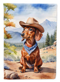 Dachshund Cowboy Welcome Garden Flag Mailbox Decorative Yard Banner Outside Patio Artwork for Flower Beds, Garden Size, Multicolor
