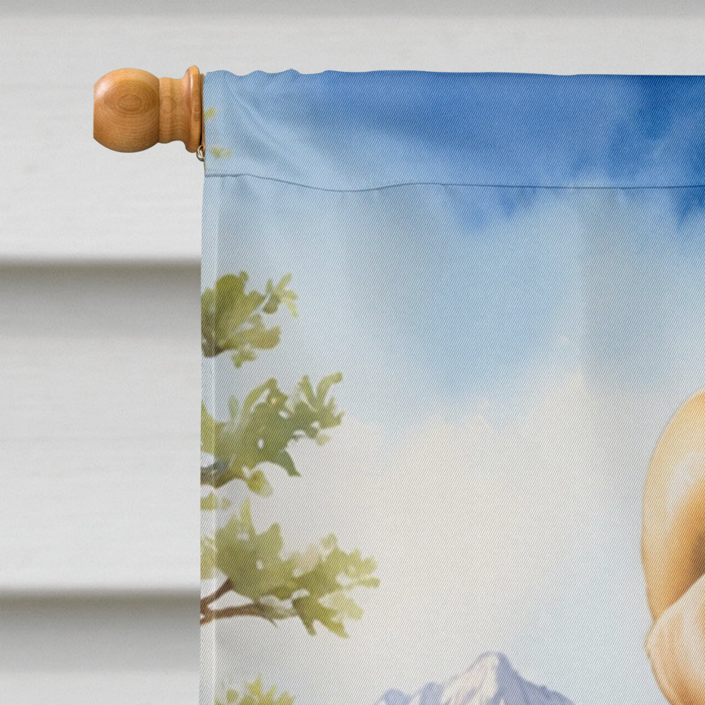 Labrador Retriever Cowboy Welcome House Flag 28x40 Porch Sleeve Pole Decorative Outside Yard Banner Artwork Wall Hanging, Polyester