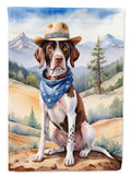 Pointer Cowboy Welcome Garden Flag Mailbox Decorative Yard Banner Outside Patio Artwork for Flower Beds, Garden Size, Multicolor