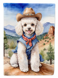 Poodle Cowboy Welcome Garden Flag Mailbox Decorative Yard Banner Outside Patio Artwork for Flower Beds, Garden Size, Multicolor