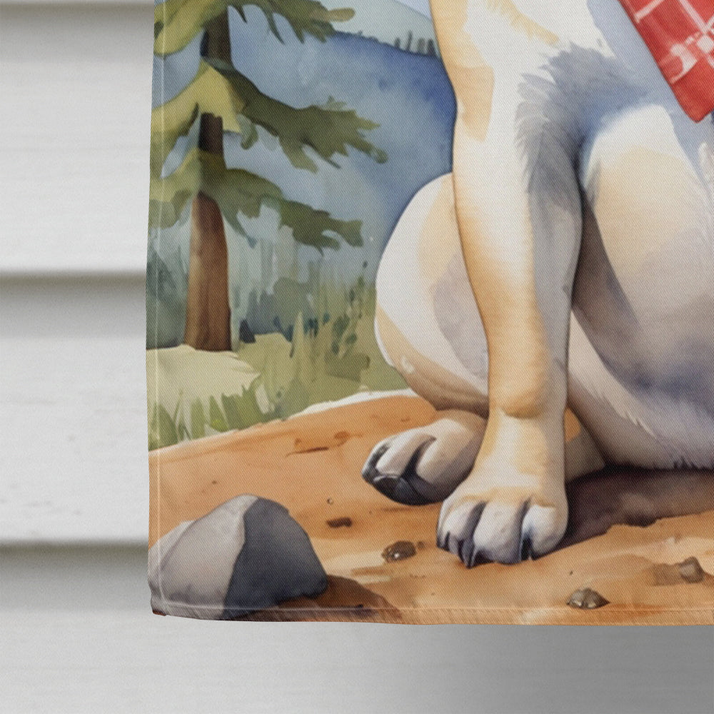 Pug Cowboy Welcome House Flag 28x40 Porch Sleeve Pole Decorative Outside Yard Banner Artwork Wall Hanging, Polyester