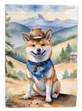 Shiba Inu Cowboy Welcome Garden Flag Mailbox Decorative Yard Banner Outside Patio Artwork for Flower Beds, Garden Size, Multicolor