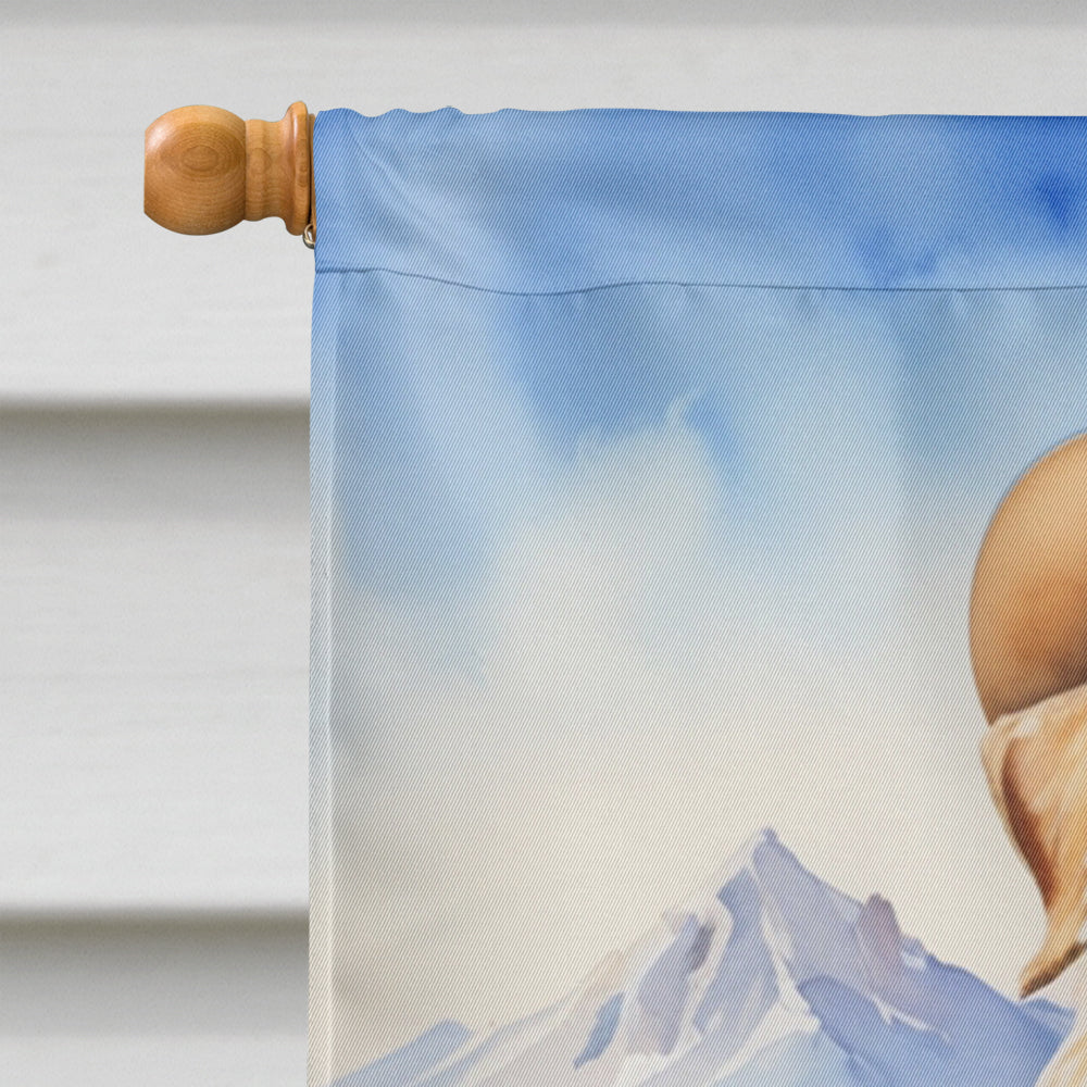 Wheaten Terrier Cowboy Welcome House Flag 28x40 Porch Sleeve Pole Decorative Outside Yard Banner Artwork Wall Hanging, Polyester