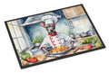 American Hairless Terrier The Chef Doormat Indoor Outdoor 18H X 27W Front Door Mat Rugs for Entryway, Non Slip Washable