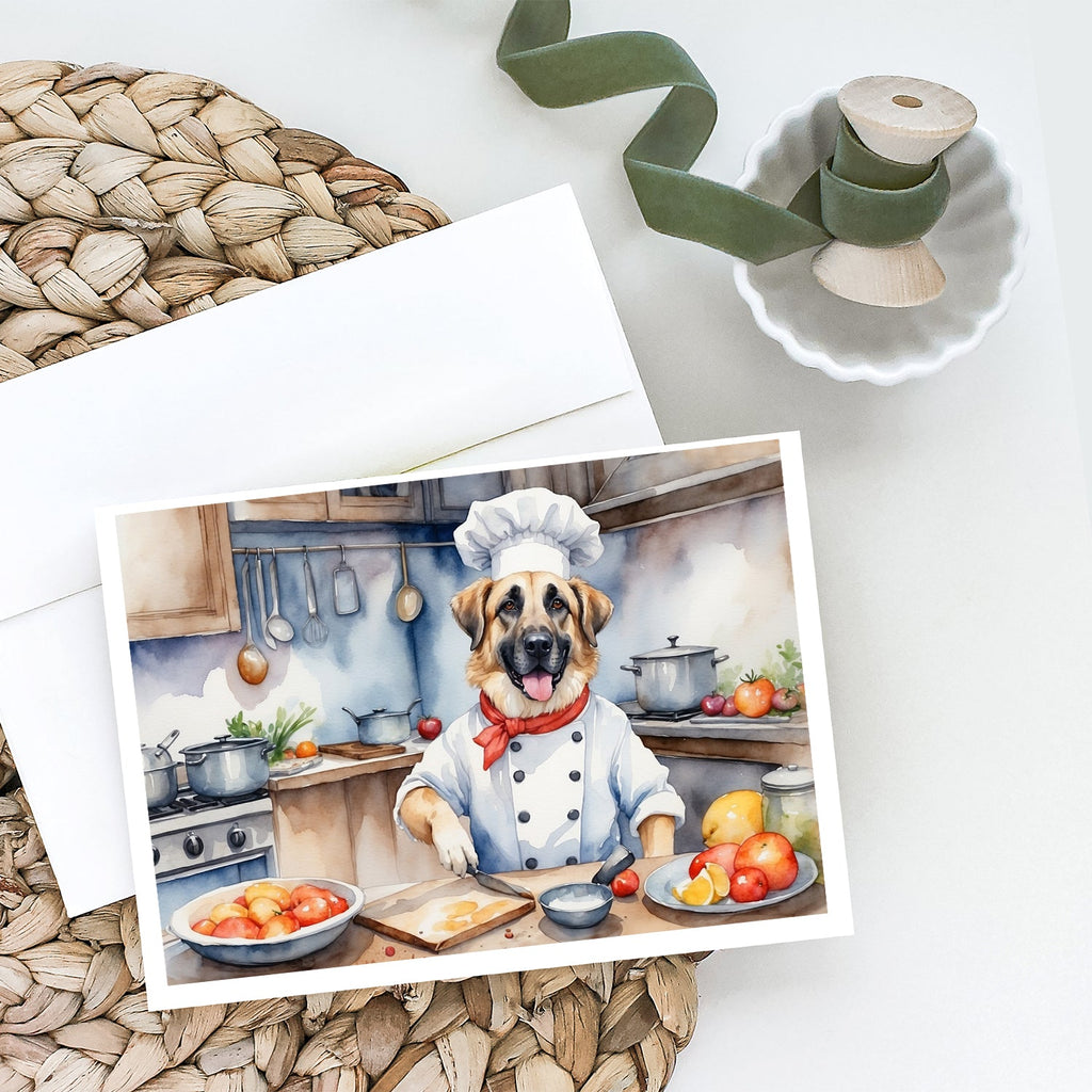 Anatolian Shepherd The Chef Greeting Cards Pack of 8 Blank Cards with Envelopes Whimsical A7 Size 5x7